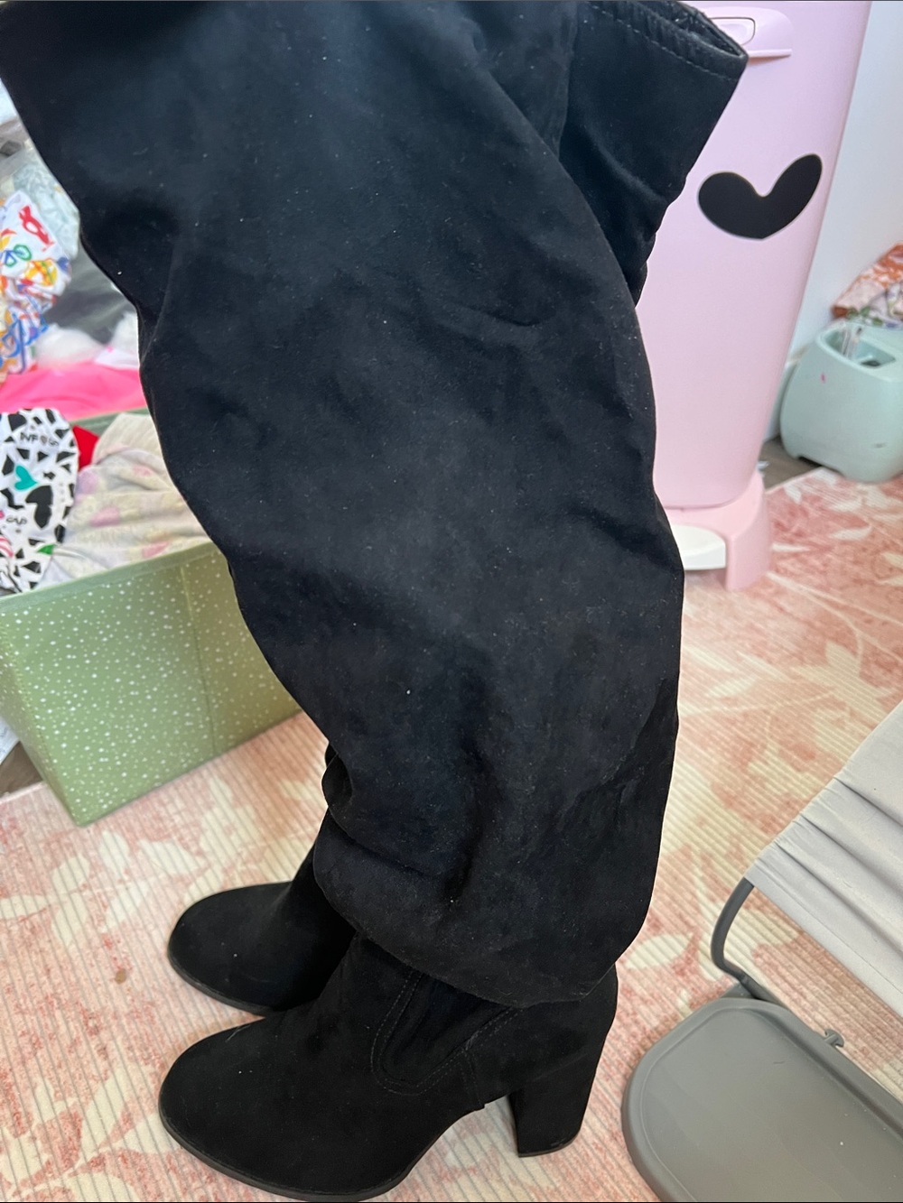 Black Tall Heel Boots